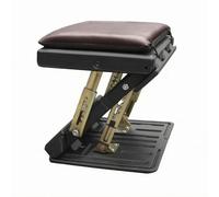 B Baosity Repose-pieds Voiture Appui-jambes Support Pieds Plateforme Ergonomique Conception Pliable avec Cadre Métallique et Base Robuste Hauteur Ajustable avec, Marron, Marron Foncé