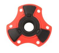 B Baosity Rondelle pour Bâton de Randonnée, Accessoire pour Bâton de Trekking, Embout Léger en Caoutchouc PP, Idéal pour Les Longues Randonnées, Rouge