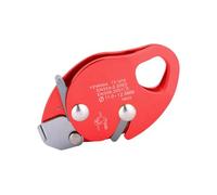 B Baosity Rope Grab Adjuster Dispositif Antichute Arbre Escalade Rappel Sécurité Aluminium Résistant Compatible avec Corde 11cmx6.4cm Adapté Aux Activités de SP, Rouge