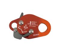 B Baosity Rope Grab Adjuster Outil d'escalade Rappel Sécurité Équipement Antichute Aluminium Robuste Protection Rigide Adapté à Randonnée Grimpe Survie Spéléolo, Orange