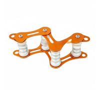 B Baosity Rope Protecteur de avec Système Rouleaux en Alliage d'Aluminium Prévu pour Glissement Facile Protection des Cordes Adapté à la Sécurité Sauvetage, Array, Orange