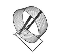 B Baosity Roue d'exercice Silencieuse en Fer pour Hamsters, Cobayes, Gerbilles, Rats et Souris, avec Accessoires pour Cage, 21x15x23cm