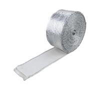 B Baosity Ruban Protection Thermique Autoadhésif Isolant Aluminium Fiberglass pour Tuyau Ventilation Chauffage Convient pour Bricolage Installation Ménagère Ate, 1.5 Mm X 50 Mm X 10 M