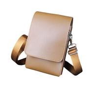 B Baosity Sac à Ciseaux Coiffeur avec Bandoulière Réglable Pochette à Outils de Coiffure Professionnelle Étui pour Ciseaux et Peignes En PU Organiseur pour Coif, Brun