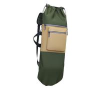 B Baosity Sac à Dos Skateboard Grande Capacité avec Fermeture à Cordon Bandoulière Réglable en Tissu Oxford Imperméable Rangement Polyvalent pour Les Activités, Vert Foncé