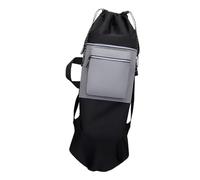 B Baosity Sac à Dos Skateboard Grande Capacité Sac de Transport pour Longboard avec Fermeture Cordon Bretelles Réglables Imperméable Léger Adapté Aux Sports de, Noir et Gris