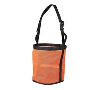 B Baosity Sac d'alimentation pour Chevaux Pochette Suspendue en Polyester Filet de Nourrissage Lent Réglable Fermeture Solide Antifuite Grille Respirante Convie, Orange