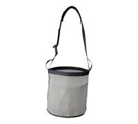 B Baosity Sac d'alimentation pour Chevaux Pochette Suspendue en Polyester Filet de Nourrissage Lent Réglable Fermeture Solide Antifuite Grille Respirante Convie, Gris