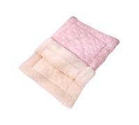 B Baosity Sac de Couchage pour Chat, Tapis de Lit pour Chat, Niche Chaude et Confortable, Demi-cachette pour Chat, Coussin pour Animaux de Compagnie pour Chiens, S Pink