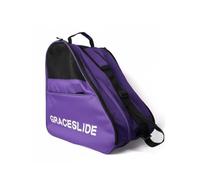 B Baosity Sac de Rangement Patinage Sac Housse Étui Trois Compartiments pour Patins et Casque Ventilation Latérale Anti-humidité Soutien Inférieur Rigide, Violet