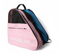 B Baosity Sac de Rangement Patinage Sac Housse Étui Trois Compartiments pour Patins et Casque Ventilation Latérale Anti-humidité Soutien Inférieur Rigide, Bicolore