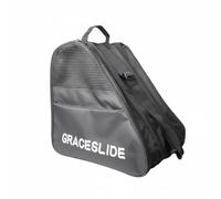 B Baosity Sac de Rangement Patinage Sac Housse Étui Trois Compartiments pour Patins et Casque Ventilation Latérale Anti-humidité Soutien Inférieur Rigide, Noir