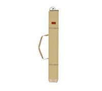 B Baosity Sac de Rangement Pliable en Toile avec Fermeture élastique et Bandoulière pour Parapluie de Pêche, Idéal pour Cannes à Pêche, épuisettes et par, 140cm Beige