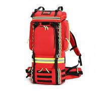 B Baosity Sac Résistant à l'Eau Structure Renforcée de Secours d'Urgence à Dos de Modulaire de Transport Multifonction avec Compartiments, Sac À Dos D Urgence Tactique, Array, Rouge