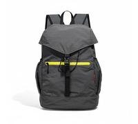 B Baosity Sac Tissu Sac à Dos Nylon Compartiments Multiples Fermeture Sécurisée Poche Frontale Bretelles Souples Adapté aux Activités Plein Air Travail, Gris, Gris