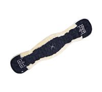 B Baosity Sangle de Cheval Sangle de Selle Sangle Courte Sangle Profilée de Dressage avec Doublure Souple en Fausse Laine d'agneau Adaptée pour l'Entraînement, 55cm