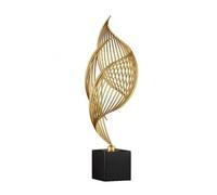 B Baosity Sculpture Abstraite Contemporain | Lignes Ajrées Élégantes, Sculpture Moderne en Métal, pr lon, Entrée, S, Marbre