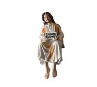 B Baosity Sculpture Miniature de Jésus avec l'inscription « Toujours », Figurine de Jésus pour étagère, L