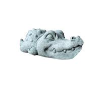 B Baosity Sculpture Miniature en Pierre Représentant Un Animal de Compagnie, Modèle Kung Fu Tea, Décoration Ou Souvenir. Lignes Gracieuses, Adorable Posture de, Crocodile