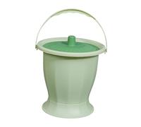 B Baosity Seau-urinoir Portable avec Couvercle et Poignée, Récipient pour Liquide, Seau Léger En PP pour Une Utilisation Facile, Convient Aux Enfants, Aux Femme, Vert sans anneau