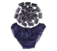 B Baosity Set 30x Culottes Unisexe Sous-vêtements de Voyage Jetables - Bleu, 7.5cm