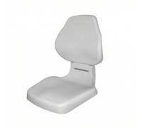 B Baosity Siège de Bateau Pliant Chaise Nautique Siège de Navigation Dossier Pliable Coussin Épais Résistant aux Intempéries Revêtement PVC Base de Fixation, Gris