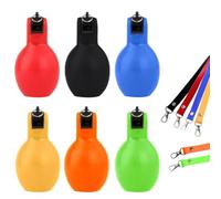 B Baosity Sifflet à Pression Manuel Sifflet à Main Poire à Air Sifflet sans Souffle Conception en PVC Compressible avec Col Étroit et Embout Renforcé Lanière