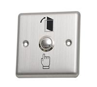 B Baosity Sortir Bouton Poussoir de Porte Portail pour Contrôle d'Accès Métal pour Bureau ou à Domicile 3.39x3.93 pouces.