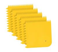 B Baosity Spatule à Colle 5x, Outil de Masticage Réutilisable et Polyvalent, Spatule Crantée pour Encollage et Peinture, Idéale pour Les Résines Polyester, CarrÉ