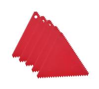 B Baosity Spatule à Colle 5x, Outil de Masticage Réutilisable et Polyvalent, Spatule Crantée pour Encollage et Peinture, Idéale pour Les Résines Polyester, Triangle