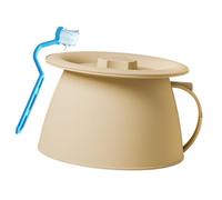 B Baosity Spittoon Pot Urinal Urinoir Portatif avec Couvercle En Pp Résistant Pot de Chambre Ergonomique et Facile à Déplacer Adapté Aux Enfants Adultes et Pers, Jaune