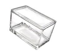 B Baosity Staining Jar Contenant Rectangulaire En Verre Laboratoire Accessoires Récipient avec Couvercle Simple à Nettoyer et Maintenir Adapté pour École Recher, 950 Ml