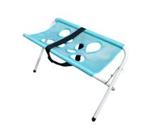 B Baosity Station Lavage pr Pieds Antidérapants Stables, Support Bain Pliable, Facile à Rincer, Table Toiltage pr, Chiens, Bleu