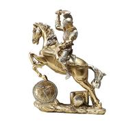 B Baosity Statue Chevalier Résine Médiévale Ornement Sculpté Retro Art Décoratif Collectible En Résine Convient pour Amoureux D'Histoire Bureau Salon, 19x7x25cm