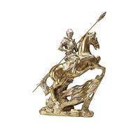 B Baosity Statue Chevalier Résine Médiévale Ornement Sculpté Retro Art Décoratif Collectible En Résine Convient pour Amoureux D'Histoire Bureau Salon, 20x7x29cm