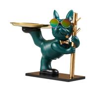 B Baosity Statue de, Bonbonnière, Plateau de Rangement de Bureau, Figurine Décorative Moderne et Créative en Résine pour Bureau Ou Table à Manger, Vert