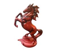 B Baosity Statue de Cheval Debout en Résine, Sculpture Moderne Rustique de Luxe, Art Sculpté à La Main