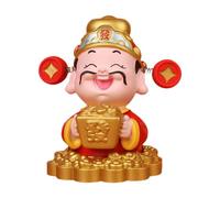 B Baosity Statue de Richesse Sculpture de Dieu de Ornement En Résine Figurine Ornement de Mobilier avec Oreilles Élastiques pour Décoration Maison, Style B