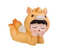 B Baosity Statue Décorative Ornement Cheval Figurine Résine Animal Créatif Surface Lisse Facile Nettoyer Adaptée Salon Chambre Entrée Restaurant Bureau Cadeau, B