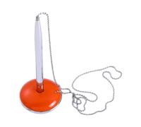 B Baosity Stylo de Mariage avec Base à Chaîne Rotative Stylo Invité Support Bureau Accessoire Matériau Métal Pp Adapté pour Cérémonie Bure, Orange