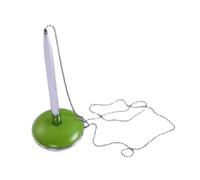 B Baosity Stylo de Mariage avec Base à Chaîne Rotative Stylo Invité Support Bureau Accessoire Matériau Métal Pp Adapté pour Cérémonie Bure, Vert