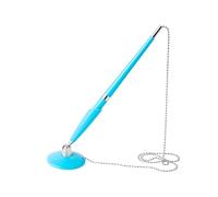 B Baosity Stylo D'Inscription Stylo D'Invité Stylo D'Autographe Stylo à Base Support Accessoire Raffiné Chaîne Rotative Écriture Noire Adaptée pour Cérémonie Ma, Bleu