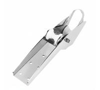 B Baosity Support d'Ancre Marin Support Ancre Double Acheminement de Ligne Boucle Avant Relevée Socle de Fixation sur Pont Inox, 15-30kg, Support D Ancre À Plaque D Acier À Fond Droit