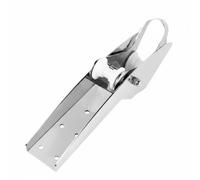 B Baosity Support d'Ancre Marin Support Ancre Double Acheminement de Ligne Boucle Avant Relevée Socle de Fixation sur Pont Inox, 15-30kg, Support D Ancre À Plaque D Acier À Fond Incliné
