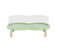 B Baosity Support de Bol pour Stand pour Nourriture surélevé Base Distributeur pour Nourriture Fonction Hauteur Réglable en PP Robuste Convient pour, Vert