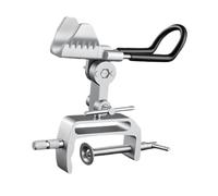 B Baosity Support de Canne à Pêche Amovible pour Bateau, Base Réglable, Support Portable, en Aluminium et Acier, Idéal pour La Pêche à Quai. , Argent Plat