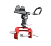 B Baosity Support de Canne à Pêche Amovible pour Bateau, Base Réglable, Support Portable, en Aluminium et Acier, Idéal pour La Pêche à Quai. , Rouge