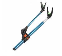 B Baosity Support de Canne à Pêche en Acier Inoxydable Polyvalent avec Cylindre Épais Téléscopique Tête à Rouleau Silicone Adapté à l'Extérieur Pêche de Loisir, Bleu 1.7M avec Insert