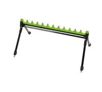 B Baosity Support de Canne à Pêche Stand Télescopique pour Canne Support D'Exposition Support de Rangement en Alliage avec Multi Orifices Adapté pour Pêc, 12 Trous 64.5x40x31cm