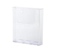 B Baosity Support de Littérature Porte Document A4 Dépliant Présentoir Comptoir Acrylique Porte-documents pour Livrets Restaurant école, sans boîte à cartes